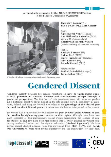 Gendered Dissent – Roundtable, January 31, 2019
